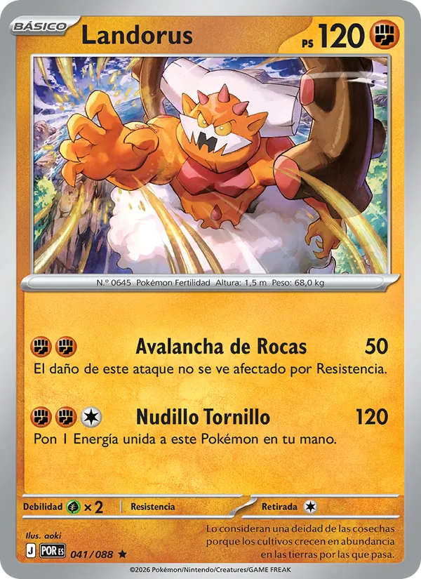 Carta Landorus de la expansión Equilibrio Perfecto, número 041/88
