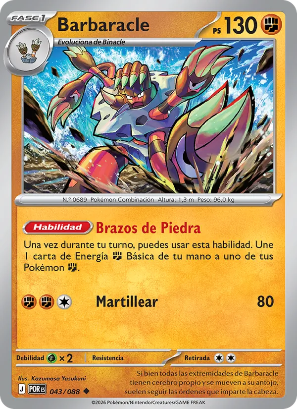 Carta Barbaracle de la expansión Equilibrio Perfecto, número 043/88