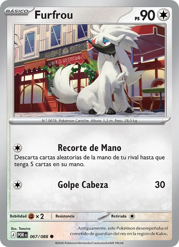 Carta Furfrou de la expansión Equilibrio Perfecto, número 067/88