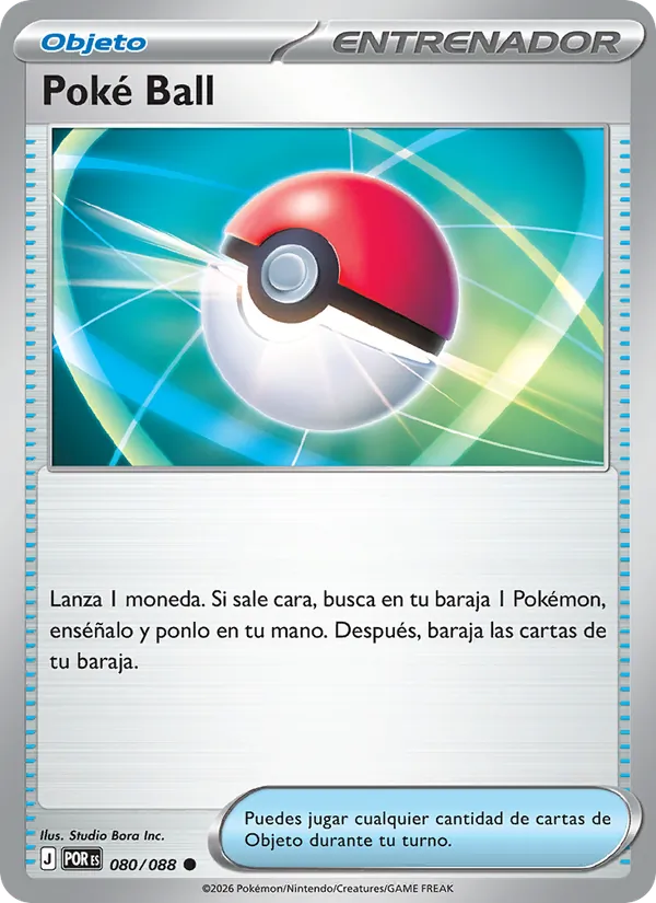 Carta Poké Ball de la expansión Equilibrio Perfecto, número 080/88