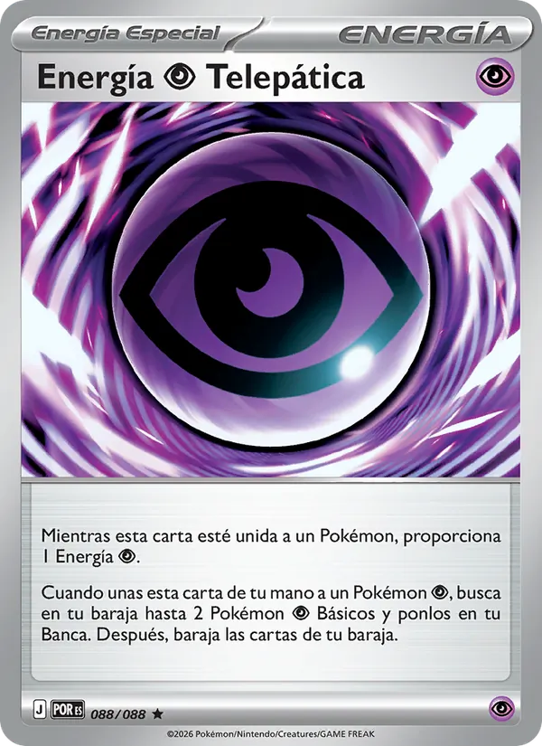Carta Energía Psychic Telepática de la expansión Equilibrio Perfecto, número 088/88
