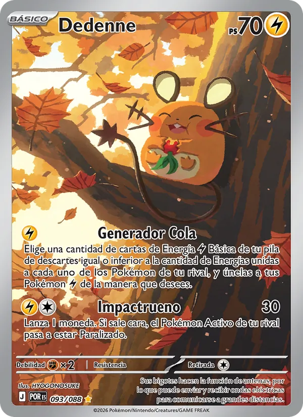 Carta Dedenne de la expansión Equilibrio Perfecto, número 093/88