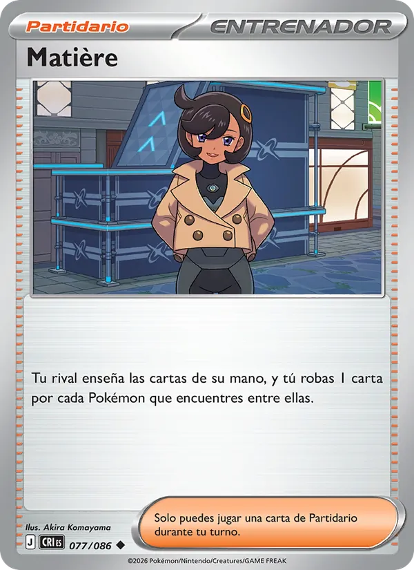 Carta Matière de la expansión Caos Creciente, número 077/86