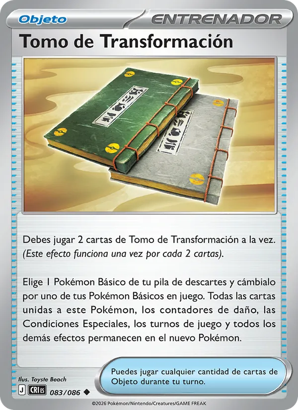 Carta Tomo de Transformación de la expansión Caos Creciente, número 083/86