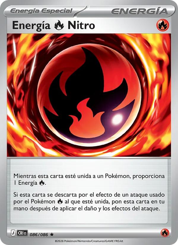 Carta Energía Fire Nitro de la expansión Caos Creciente, número 086/86