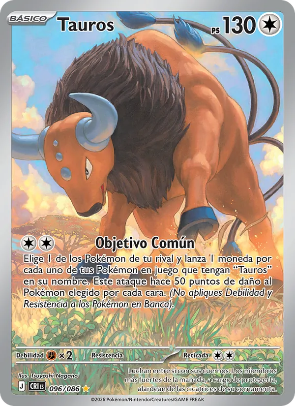 Carta Tauros de la expansión Caos Creciente, número 096/86