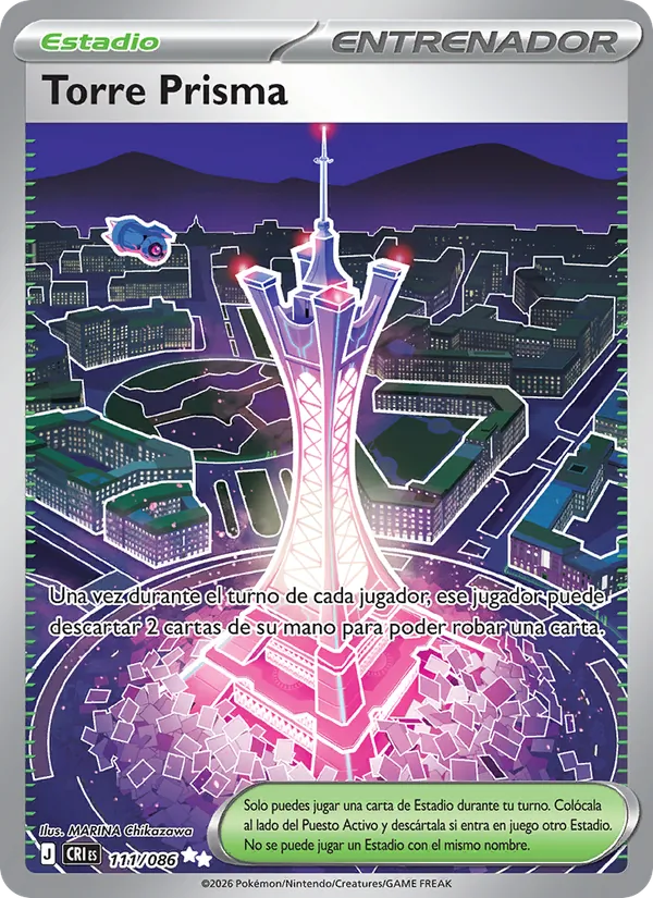 Carta Torre Prisma de la expansión Caos Creciente, número 111/86