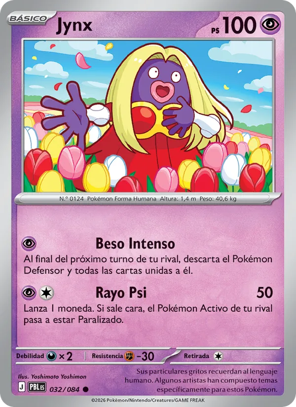 Carta Jynx de la expansión Oscuridad Absoluta, número 032/84