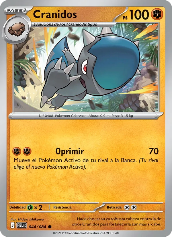 Carta Cranidos de la expansión Oscuridad Absoluta, número 044/84