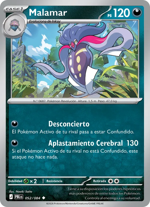 Carta Malamar de la expansión Oscuridad Absoluta, número 052/84
