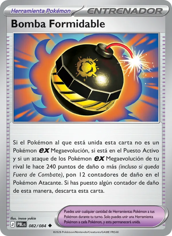 Carta Bomba Formidable de la expansión Oscuridad Absoluta, número 082/84