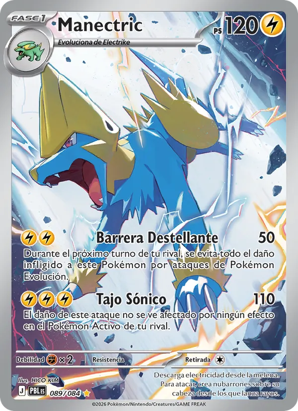 Carta Manectric de la expansión Oscuridad Absoluta, número 089/84