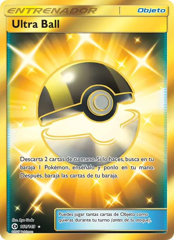 Carta Ultra Ball de la expansión Sol y Luna, número 161/149