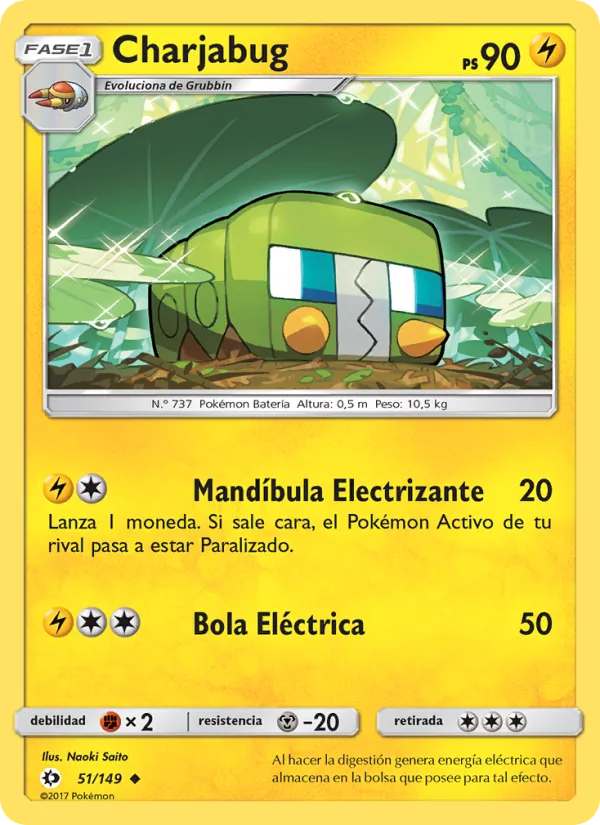Carta Charjabug de la expansión Sol y Luna, número 51/149