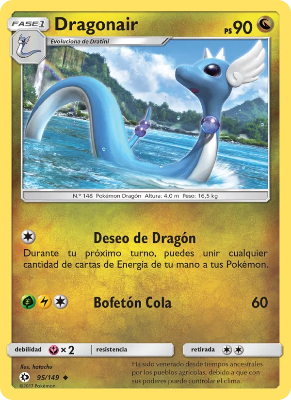 Carta Dragonair de la expansión Sol y Luna, número 95/149