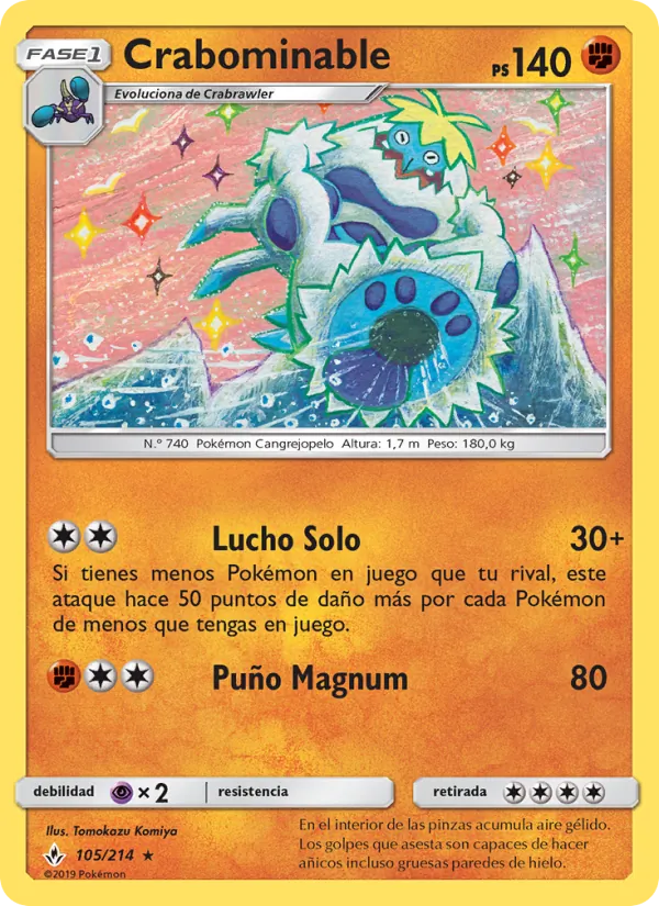 Carta Crabominable de la expansión Vínculos Indestructibles, número 105/214