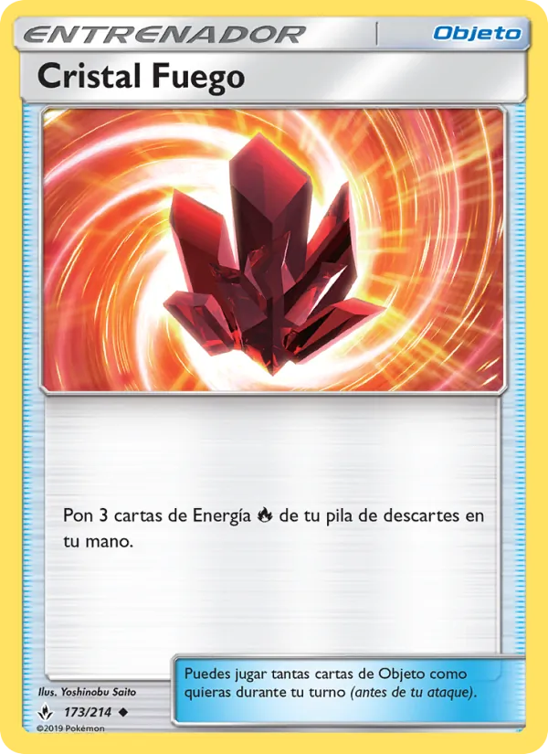 Carta Cristal Fuego de la expansión Vínculos Indestructibles, número 173/214