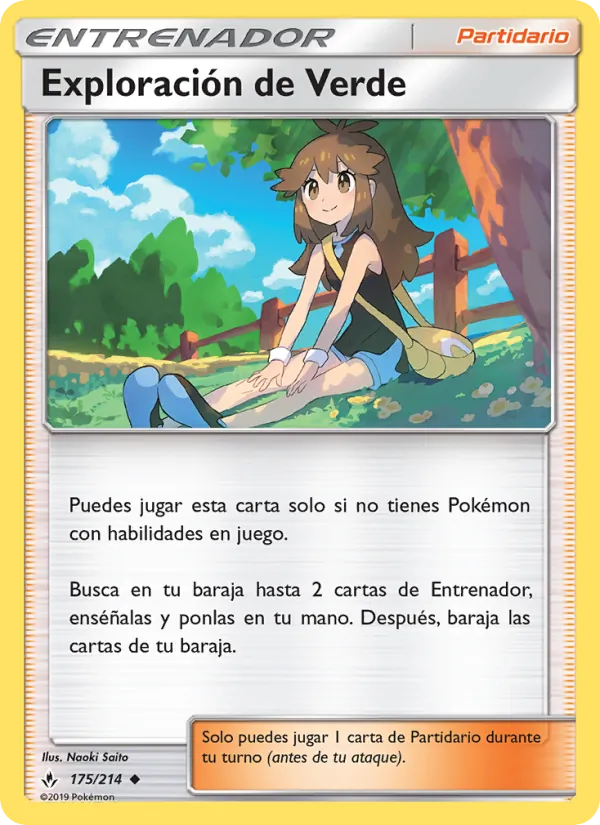Carta Exploración de Verde de la expansión Vínculos Indestructibles, número 175/214