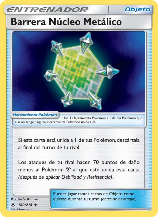 Carta Barrera Núcleo Metálico de la expansión Vínculos Indestructibles, número 180/214