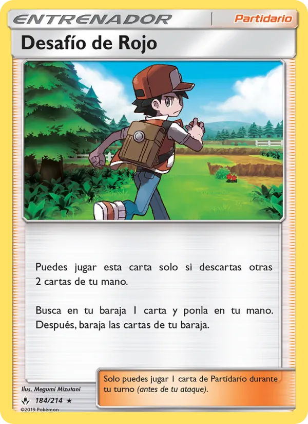 Carta Desafío de Rojo de la expansión Vínculos Indestructibles, número 184/214