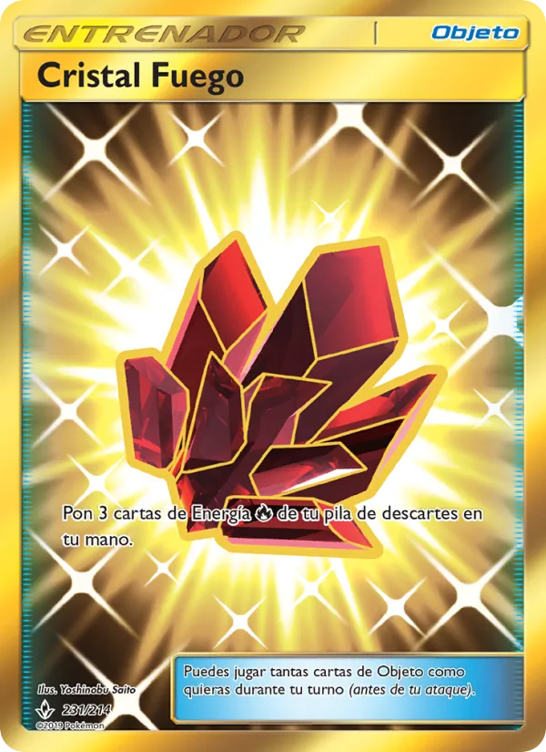 Carta Cristal Fuego de la expansión Vínculos Indestructibles, número 231/214