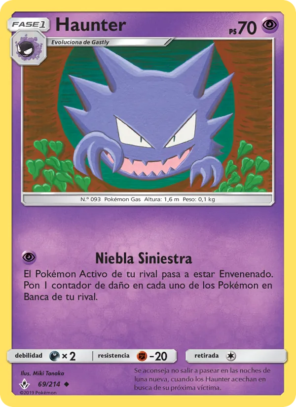 Carta Haunter de la expansión Vínculos Indestructibles, número 69/214