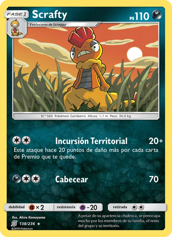 Carta Scrafty de la expansión Mentes Unidas, número 138/236