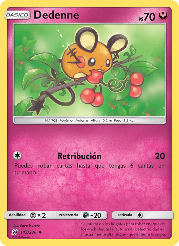 Carta Dedenne de la expansión Mentes Unidas, número 145/236