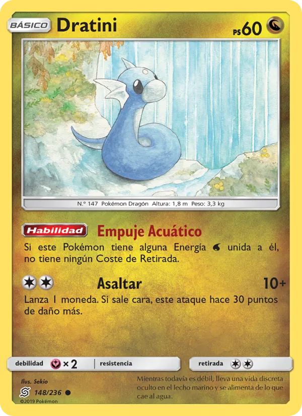Carta Dratini de la expansión Mentes Unidas, número 148/236