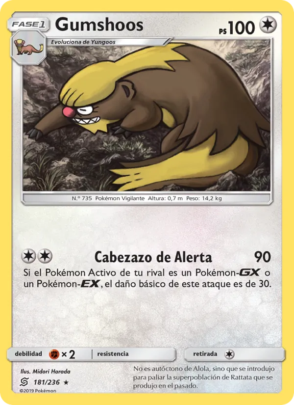 Carta Gumshoos de la expansión Mentes Unidas, número 181/236