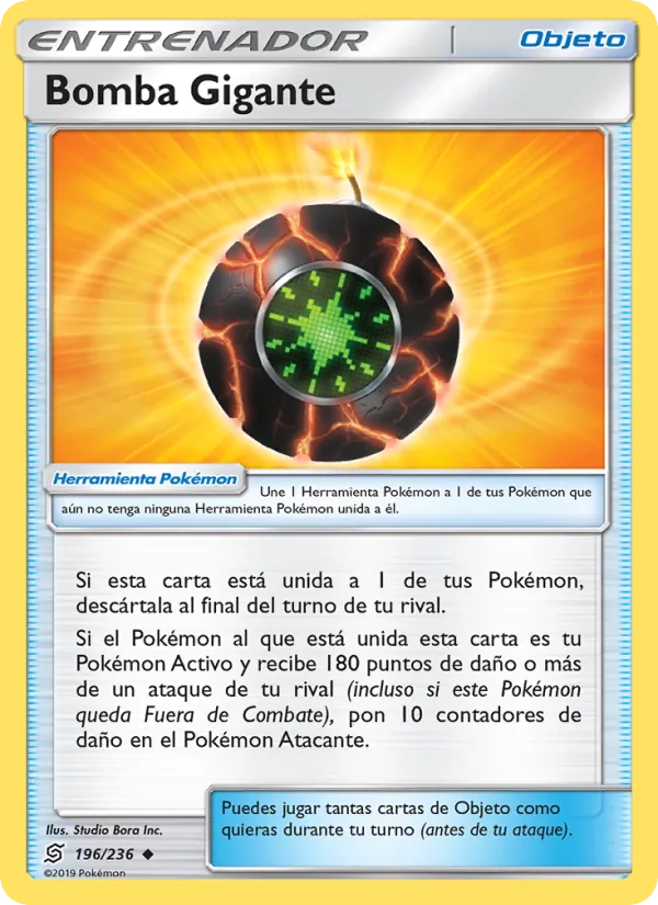 Carta Bomba Gigante de la expansión Mentes Unidas, número 196/236