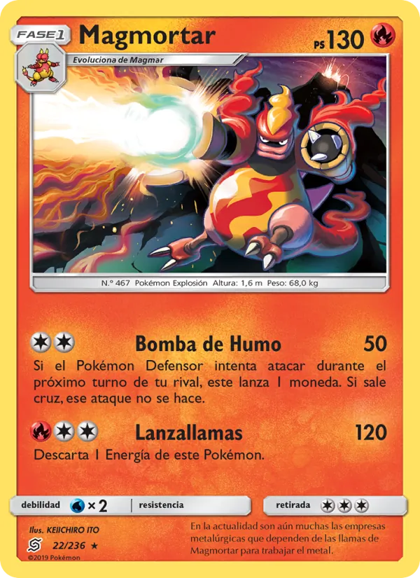 Carta Magmortar de la expansión Mentes Unidas, número 22/236