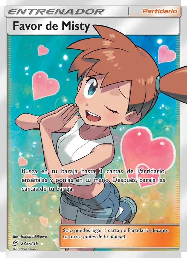Carta Favor de Misty de la expansión Mentes Unidas, número 235/236