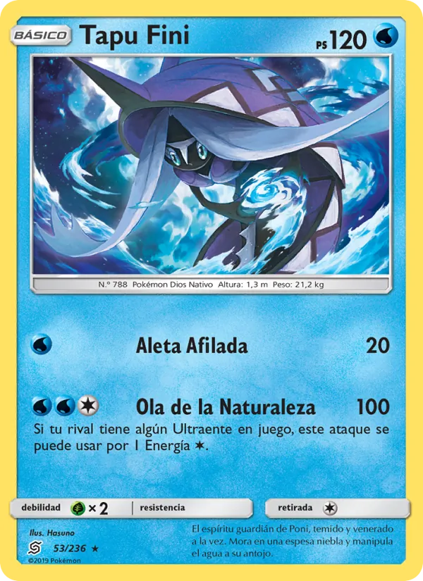 Carta Tapu Fini de la expansión Mentes Unidas, número 53/236
