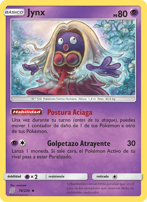 Carta Jynx de la expansión Mentes Unidas, número 76/236