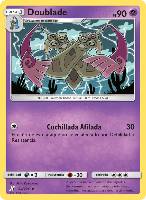 Carta Doublade de la expansión Mentes Unidas, número 94/236