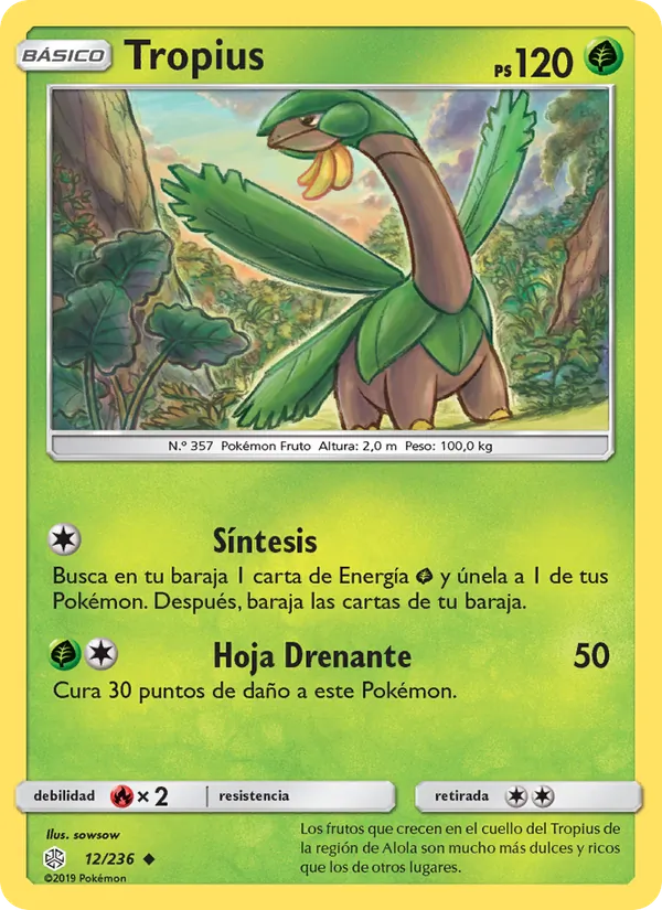 Carta Tropius de la expansión Eclipse Cósmico, número 12/236