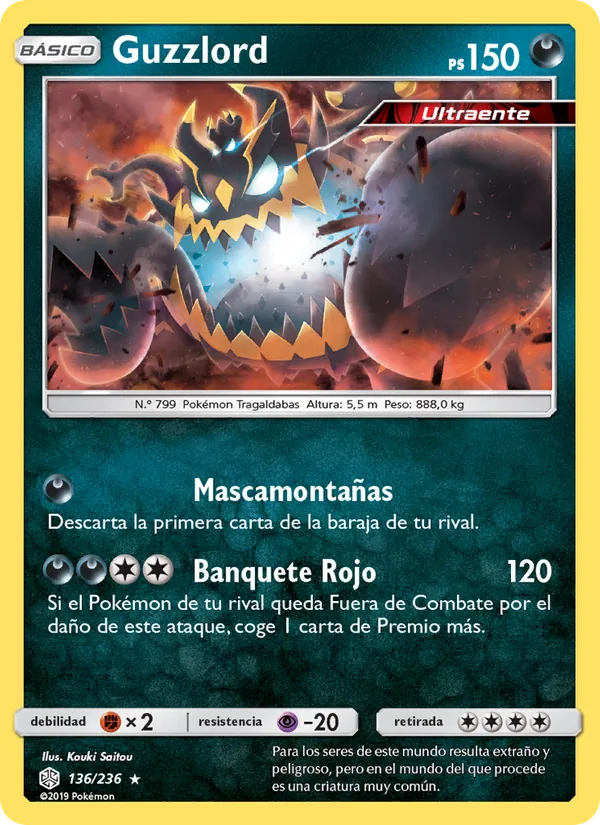 Carta Guzzlord de la expansión Eclipse Cósmico, número 136/236