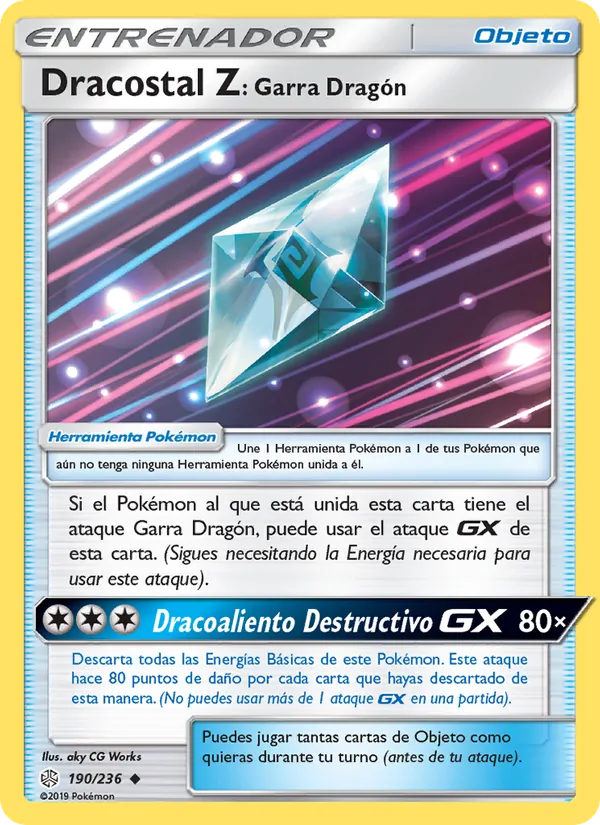 Carta Dracostal Z: Garra Dragón de la expansión Eclipse Cósmico, número 190/236
