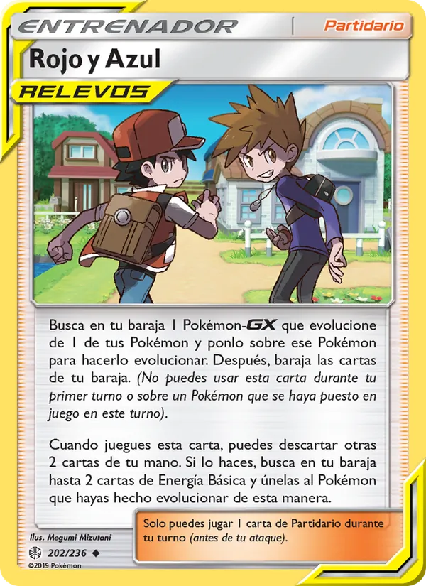Carta Rojo y Azul de la expansión Eclipse Cósmico, número 202/236