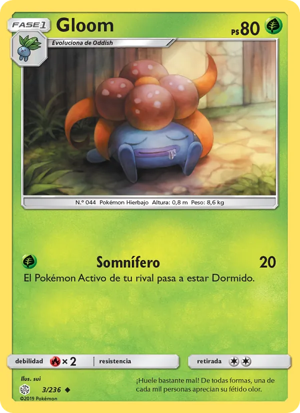Carta Gloom de la expansión Eclipse Cósmico, número 3/236