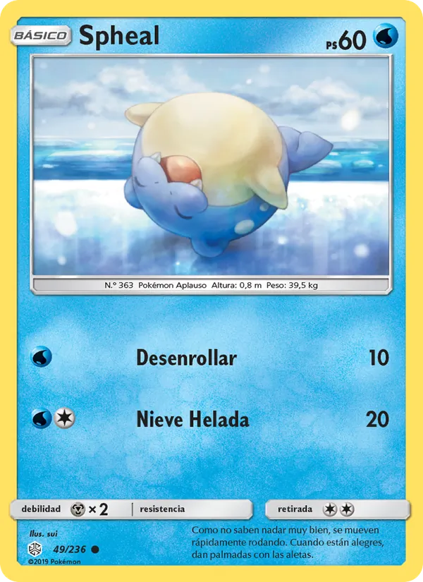Carta Spheal de la expansión Eclipse Cósmico, número 49/236