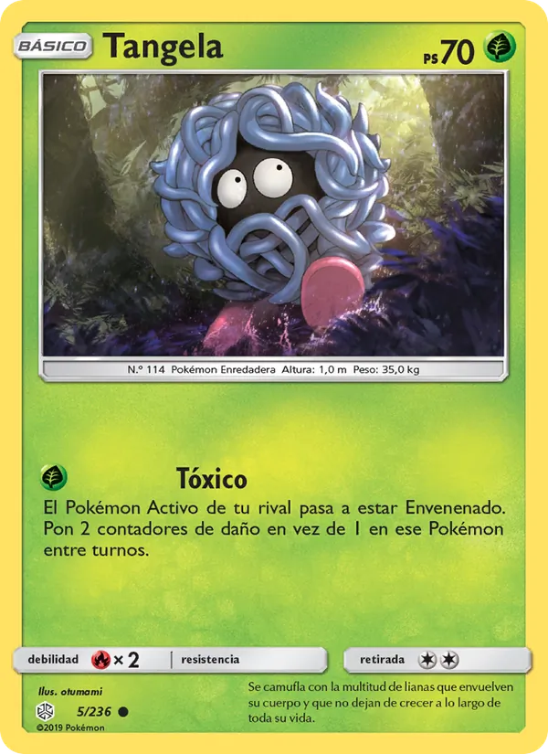 Carta Tangela de la expansión Eclipse Cósmico, número 5/236