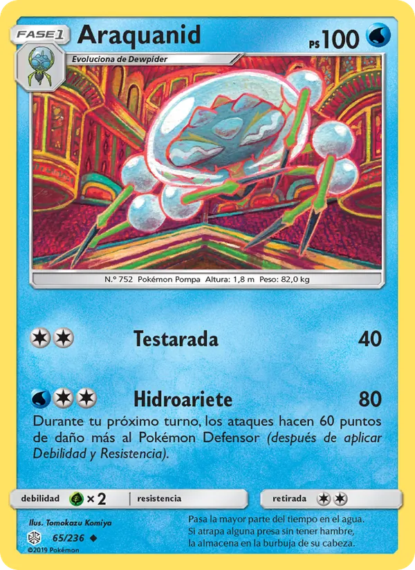 Carta Araquanid de la expansión Eclipse Cósmico, número 65/236
