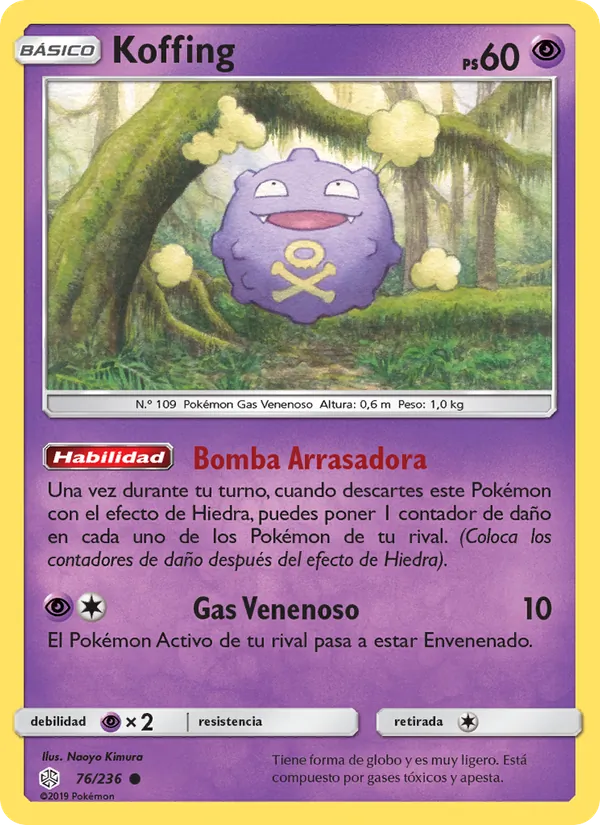 Carta Koffing de la expansión Eclipse Cósmico, número 76/236