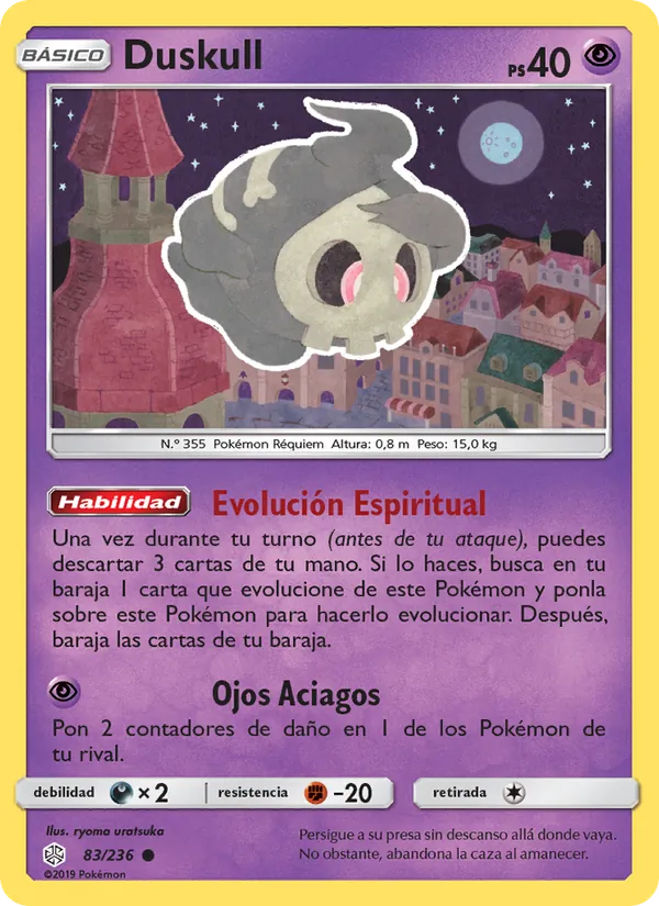 Carta Duskull de la expansión Eclipse Cósmico, número 83/236