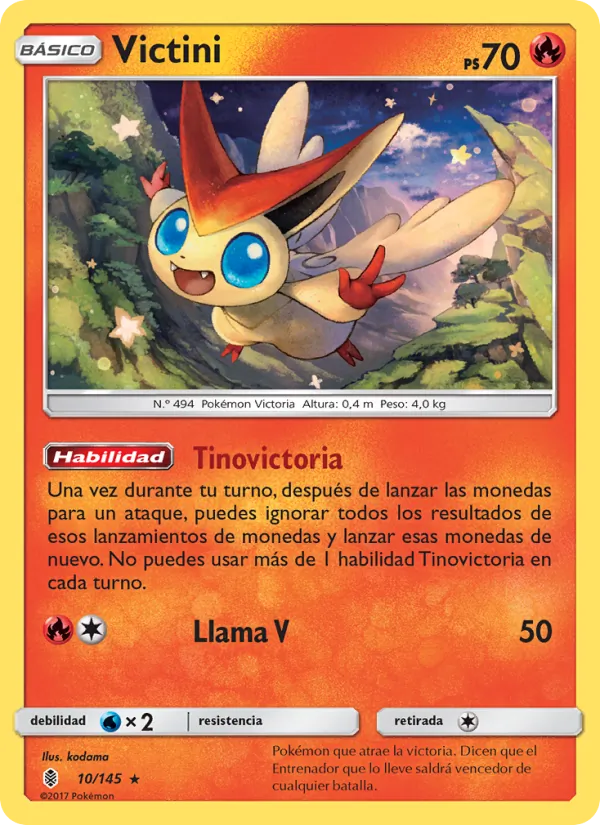 Carta Victini de la expansión Albor de Guadianes, número 10/145