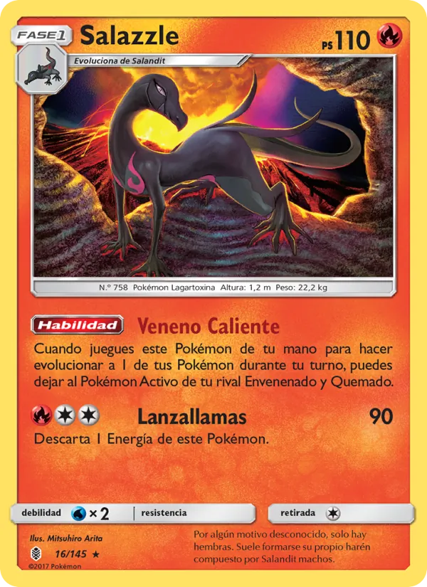 Carta Salazzle de la expansión Albor de Guadianes, número 16/145