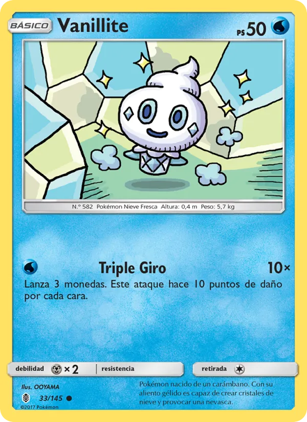 Carta Vanillite de la expansión Albor de Guadianes, número 33/145