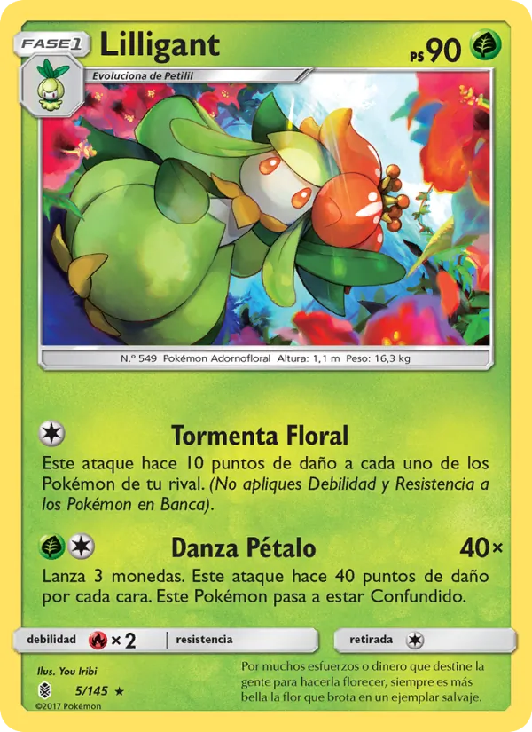 Carta Lilligant de la expansión Albor de Guadianes, número 5/145